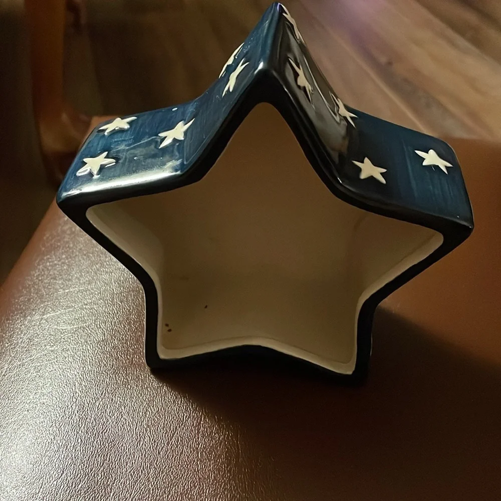 Home Interiors 2002 Patriotic Star Dish